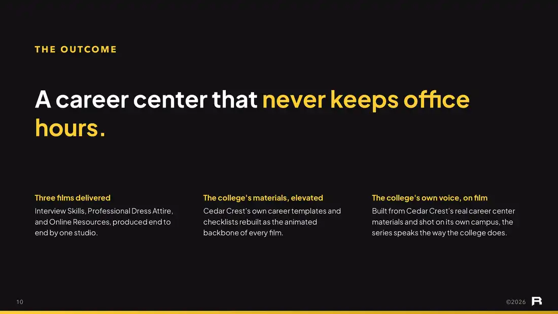 Cedar Crest College work